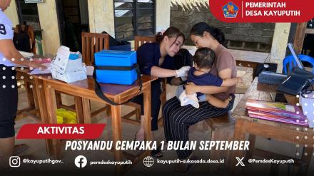 POSYANDU CEMPAKA 1 DI BULAN SEPTEMBER